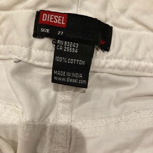 Diesel white mini skirt size 27